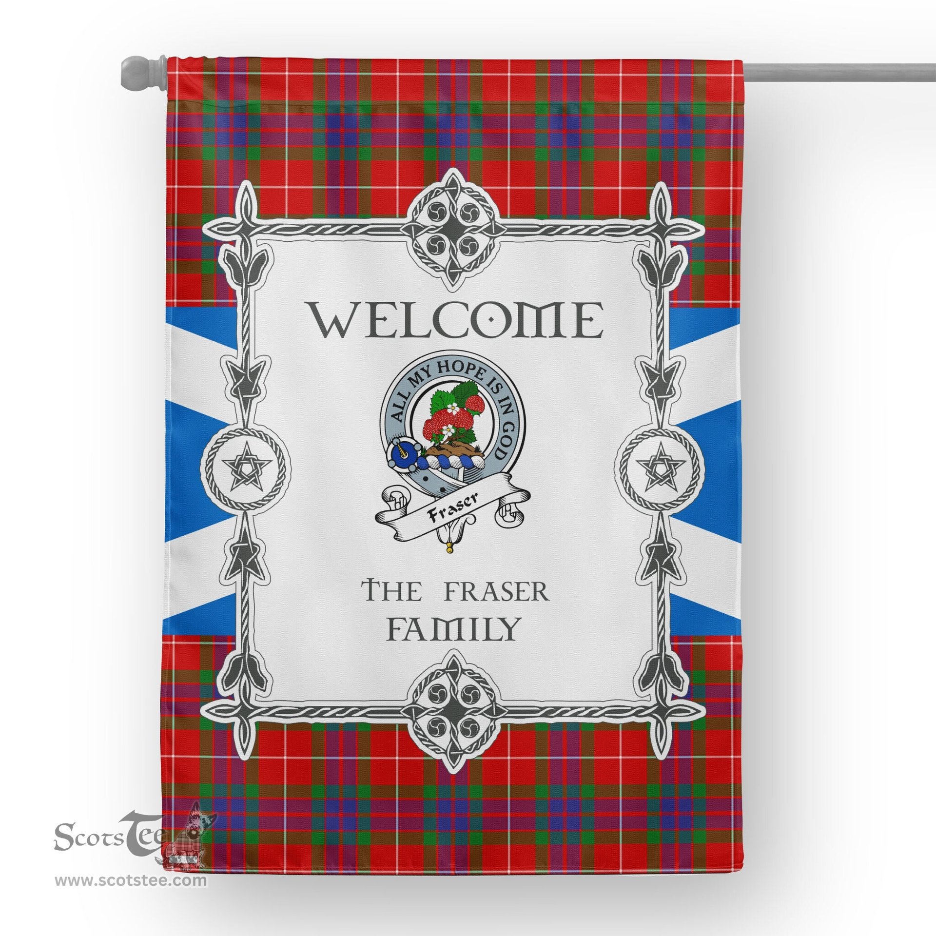 Fraser Tartan Garden Flag Clan Badge Tartan Flag Scottish Tartan Garden Flag, Tartan House Flag, Tartan Flag, Crest Garden Flag, Garden Flag, Ireland Garden Flag, Family Crest, Custom Flag, Custom Garden Flag, Ireland Custom Flag, Clan Tartan Flags