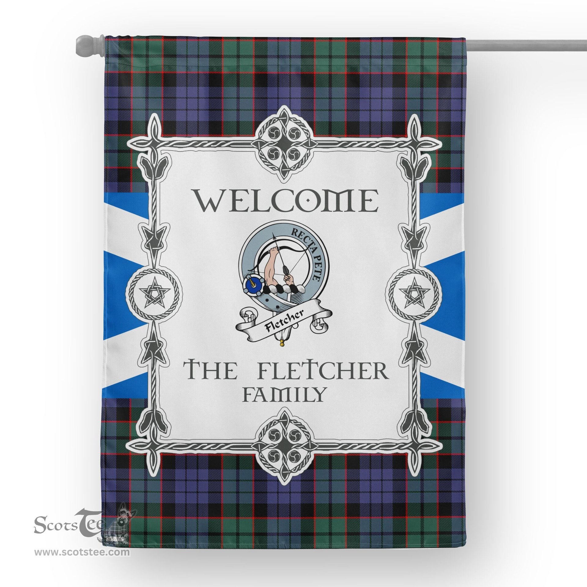 Fletcher Modern Tartan Garden Flag Clan Badge Tartan Flag Scottish Tartan Garden Flag, Tartan House Flag, Tartan Flag, Crest Garden Flag, Garden Flag, Ireland Garden Flag, Family Crest, Custom Flag, Custom Garden Flag, Ireland Custom Flag, Clan Tartan Flags