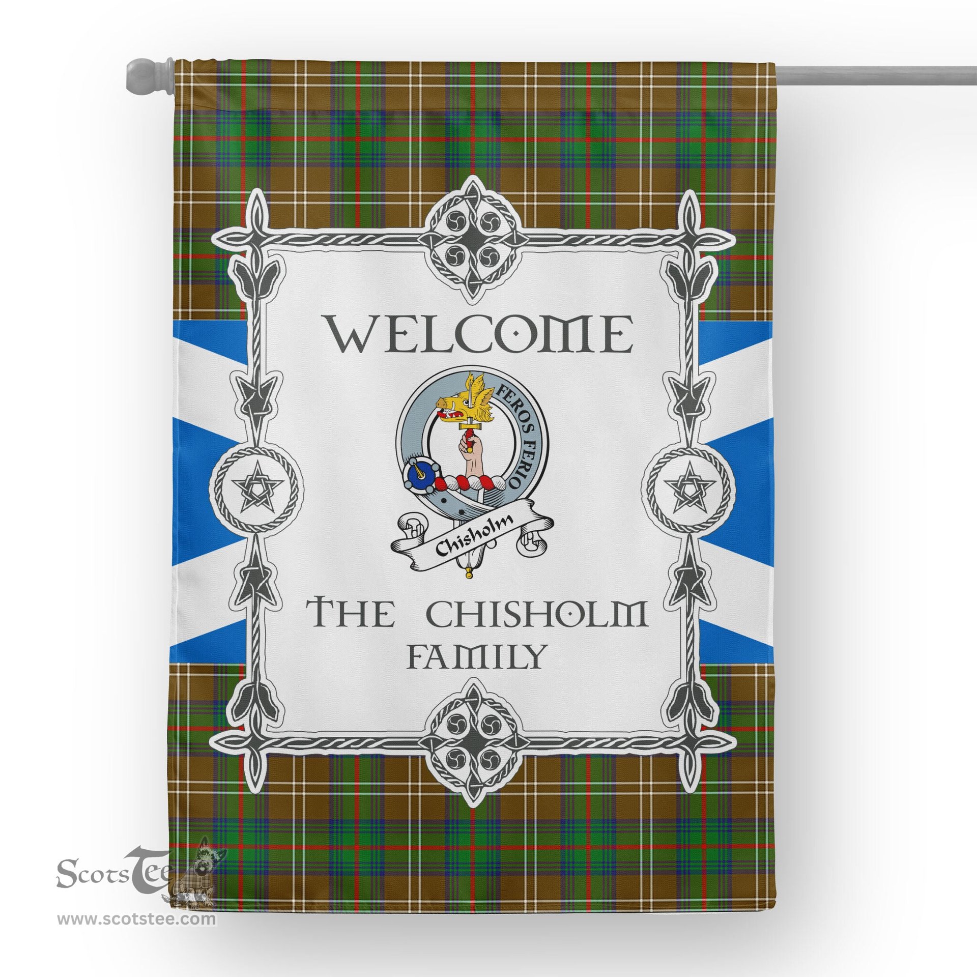 Scotstee Shop Chisholm Hunting Tartan Garden Flag Clan Badge Tartan Flag Scottish Tartan House Flag, tartan garden flag, Tartan Flag, Crest Garden Flag, Garden Flag, Ireland Garden Flag, Family Crest, Custom Flag, Custom Garden Flag, Ireland Custom Flag, clan tartan flags