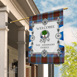 Scotstee Shop Anderson Modern Tartan Garden Flag Clan Badge Tartan Flag Scottish Tartan House Flag, tartan garden flag, Tartan Flag, Crest Garden Flag, Garden Flag, Ireland Garden Flag, Family Crest, Custom Flag, Custom Garden Flag, Ireland Custom Flag, clan tartan flags