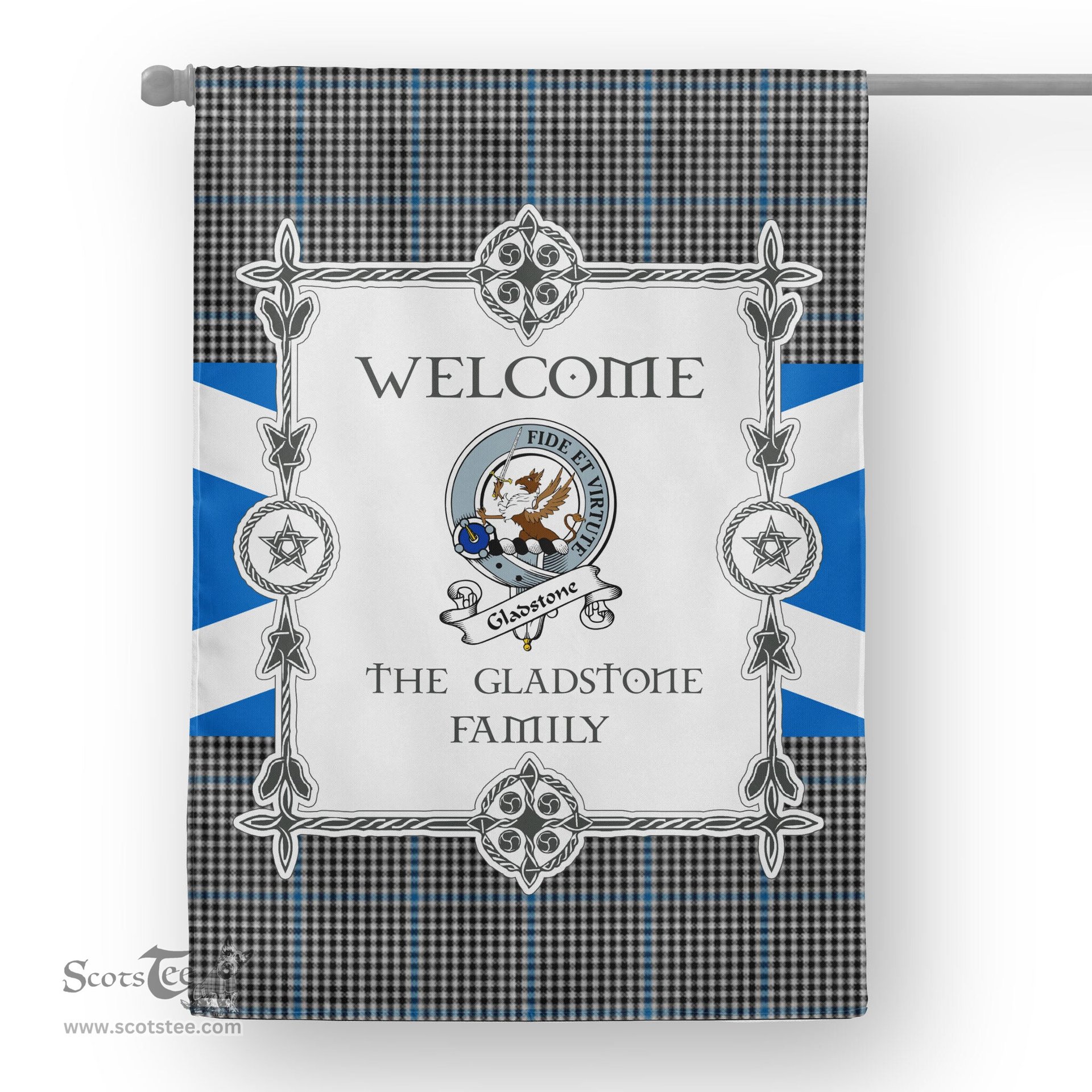 Scotstee Shop Gladstone Tartan Garden Flag Clan Badge Tartan Flag Scottish Tartan House Flag, tartan garden flag, Tartan Flag, Crest Garden Flag, Garden Flag, Ireland Garden Flag, Family Crest, Custom Flag, Custom Garden Flag, Ireland Custom Flag, clan tartan flags