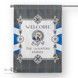 Scotstee Shop Gladstone Tartan Garden Flag Clan Badge Tartan Flag Scottish Tartan House Flag, tartan garden flag, Tartan Flag, Crest Garden Flag, Garden Flag, Ireland Garden Flag, Family Crest, Custom Flag, Custom Garden Flag, Ireland Custom Flag, clan tartan flags