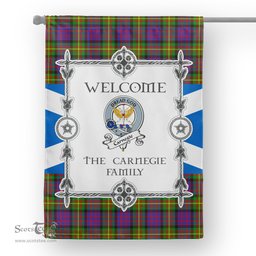 Scotstee Shop Carnegie Tartan Garden Flag Clan Badge Tartan Flag Scottish Tartan House Flag, tartan garden flag, Tartan Flag, Crest Garden Flag, Garden Flag, Ireland Garden Flag, Family Crest, Custom Flag, Custom Garden Flag, Ireland Custom Flag, clan tartan flags