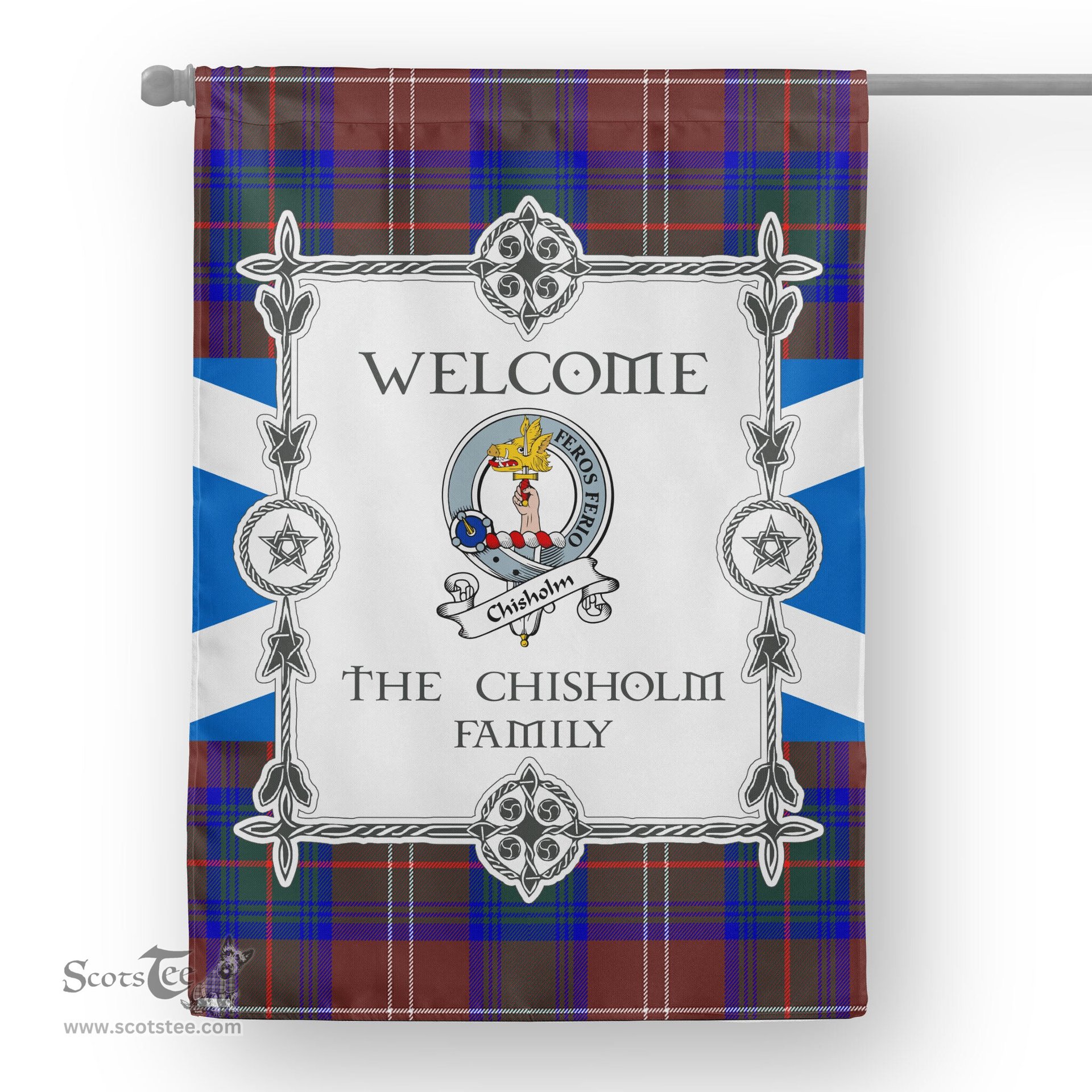 Scotstee Shop Chisholm Hunting Modern Tartan Garden Flag Clan Badge Tartan Flag Scottish Tartan House Flag, tartan garden flag, Tartan Flag, Crest Garden Flag, Garden Flag, Ireland Garden Flag, Family Crest, Custom Flag, Custom Garden Flag, Ireland Custom Flag, clan tartan flags