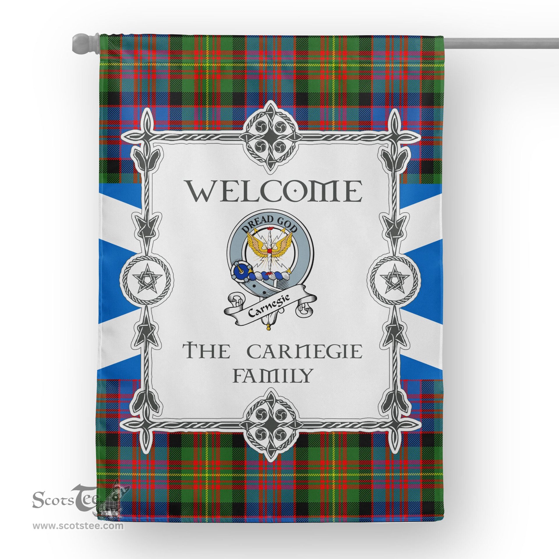 Scotstee Shop Carnegie Ancient Tartan Garden Flag Clan Badge Tartan Flag Scottish Tartan House Flag, tartan garden flag, Tartan Flag, Crest Garden Flag, Garden Flag, Ireland Garden Flag, Family Crest, Custom Flag, Custom Garden Flag, Ireland Custom Flag, clan tartan flags