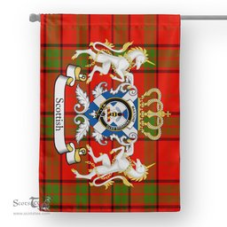 Scotstee Shop Tartan House Flag - Maxtone Tartan Flag Clan Badge With Lion Scottish, Tartan Garden Flag, Tartan Flag, Tartan House Flag, Plaid Flag, Christmas Plaid Flag