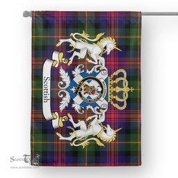 Scotstee Shop Tartan House Flag - MacLennan Tartan Flag Clan Badge With Lion Scottish, Tartan Garden Flag, Tartan Flag, Tartan House Flag, Plaid Flag, Christmas Plaid Flag