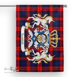 Scotstee Shop Tartan House Flag - MacLachlan Tartan Flag Clan Badge With Lion Scottish, Tartan Garden Flag, Tartan Flag, Tartan House Flag, Plaid Flag, Christmas Plaid Flag