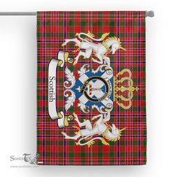 Scotstee Shop Tartan House Flag - MacAlister Tartan Flag Clan Badge With Lion Scottish, Tartan Garden Flag, Tartan Flag, Tartan House Flag, Plaid Flag, Christmas Plaid Flag
