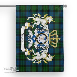 Scotstee Shop Tartan House Flag - MacKay Tartan Flag Clan Badge With Lion Scottish, Tartan Garden Flag, Tartan Flag, Tartan House Flag, Plaid Flag, Christmas Plaid Flag