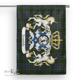 Scotstee Shop Tartan House Flag - MacInnes Tartan Flag Clan Badge With Lion Scottish, Tartan Garden Flag, Tartan Flag, Tartan House Flag, Plaid Flag, Christmas Plaid Flag