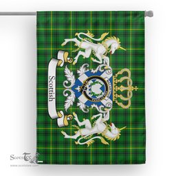 Scotstee Shop Tartan House Flag - Macarthur Tartan Flag Clan Badge With Lion Scottish, Tartan Garden Flag, Tartan Flag, Tartan House Flag, Plaid Flag, Christmas Plaid Flag
