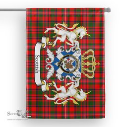 Scotstee Shop Tartan House Flag - MacKinnon Tartan Flag Clan Badge With Lion Scottish, Tartan Garden Flag, Tartan Flag, Tartan House Flag, Plaid Flag, Christmas Plaid Flag