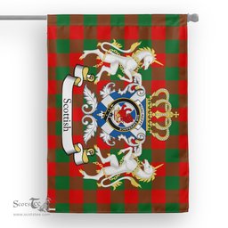 Scotstee Shop Tartan House Flag - Moncreiffe Tartan Flag Clan Badge With Lion Scottish, Tartan Garden Flag, Tartan Flag, Tartan House Flag, Plaid Flag, Christmas Plaid Flag