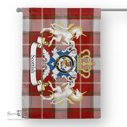 Scotstee Shop Tartan House Flag - MacFie Tartan Flag Clan Badge With Lion Scottish, Tartan Garden Flag, Tartan Flag, Tartan House Flag, Plaid Flag, Christmas Plaid Flag