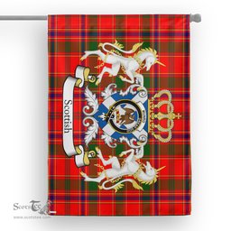 Scotstee Shop Tartan House Flag - Munro Tartan Flag Clan Badge With Lion Scottish, Tartan Garden Flag, Tartan Flag, Tartan House Flag, Plaid Flag, Christmas Plaid Flag