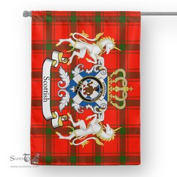 Scotstee Shop Tartan House Flag - Darroch Tartan Flag Clan Badge With Lion Scottish, Tartan Garden Flag, Tartan Flag, Tartan House Flag, Plaid Flag, Christmas Plaid Flag