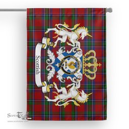 Scotstee Shop Tartan House Flag - Sinclair Tartan Flag Clan Badge With Lion Scottish, Tartan Garden Flag, Tartan Flag, Tartan House Flag, Plaid Flag, Christmas Plaid Flag