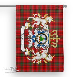 Scotstee Shop Tartan House Flag - Grant Tartan Flag Clan Badge With Lion Scottish, Tartan Garden Flag, Tartan Flag, Tartan House Flag, Plaid Flag, Christmas Plaid Flag