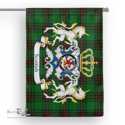 Scotstee Shop Tartan House Flag - Primrose Tartan Flag Clan Badge With Lion Scottish, Tartan Garden Flag, Tartan Flag, Tartan House Flag, Plaid Flag, Christmas Plaid Flag
