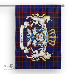 Scotstee Shop Tartan House Flag - Home Tartan Flag Clan Badge With Lion Scottish, Tartan Garden Flag, Tartan Flag, Tartan House Flag, Plaid Flag, Christmas Plaid Flag