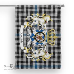 Scotstee Shop Tartan House Flag - Gladstone Tartan Flag Clan Badge With Lion Scottish, Tartan Garden Flag, Tartan Flag, Tartan House Flag, Plaid Flag, Christmas Plaid Flag