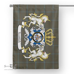Scotstee Shop Tartan House Flag - Haig Tartan Flag Clan Badge With Lion Scottish, Tartan Garden Flag, Tartan Flag, Tartan House Flag, Plaid Flag, Christmas Plaid Flag