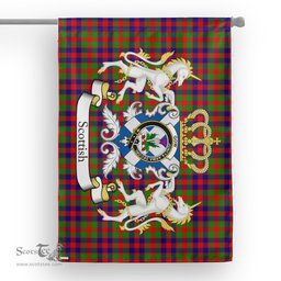 Scotstee Shop Tartan House Flag - Gow of Skeoch Tartan Flag Clan Badge With Lion Scottish, Tartan Garden Flag, Tartan Flag, Tartan House Flag, Plaid Flag, Christmas Plaid Flag