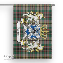 Scotstee Shop Tartan Garden Flag Craig Tartan Flag Clan Badge With Lion Scottish Tartan House Flag