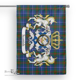 Scotstee Shop Tartan House Flag - Edmonstone Tartan Flag Clan Badge With Lion Scottish, Tartan Garden Flag, Tartan Flag, Tartan House Flag, Plaid Flag, Christmas Plaid Flag