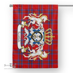 Scotstee Shop Tartan House Flag - Rait Tartan Flag Clan Badge With Lion Scottish, Tartan Garden Flag, Tartan Flag, Tartan House Flag, Plaid Flag, Christmas Plaid Flag
