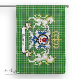 Scotstee Shop Tartan House Flag - Currie Tartan Flag Clan Badge With Lion Scottish, Tartan Garden Flag, Tartan Flag, Tartan House Flag, Plaid Flag, Christmas Plaid Flag