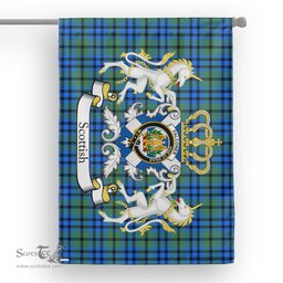 Scotstee Shop Tartan House Flag - Falconer Tartan Flag Clan Badge With Lion Scottish, Tartan Garden Flag, Tartan Flag, Tartan House Flag, Plaid Flag, Christmas Plaid Flag