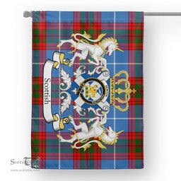Scotstee Shop Tartan House Flag - Newton Tartan Flag Clan Badge With Lion Scottish, Tartan Garden Flag, Tartan Flag, Tartan House Flag, Plaid Flag, Christmas Plaid Flag