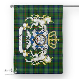 Scotstee Shop Tartan House Flag - Cranstoun Tartan Flag Clan Badge With Lion Scottish, Tartan Garden Flag, Tartan Flag, Tartan House Flag, Plaid Flag, Christmas Plaid Flag