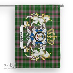 Scotstee Shop Tartan House Flag - Gray Tartan Flag Clan Badge With Lion Scottish, Tartan Garden Flag, Tartan Flag, Tartan House Flag, Plaid Flag, Christmas Plaid Flag