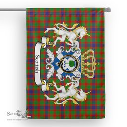 Scotstee Shop Tartan House Flag - Kinninmont Tartan Flag Clan Badge With Lion Scottish, Tartan Garden Flag, Tartan Flag, Tartan House Flag, Plaid Flag, Christmas Plaid Flag