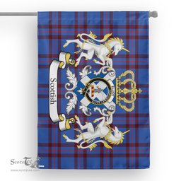 Scotstee Shop Tartan House Flag - Elliot Tartan Flag Clan Badge With Lion Scottish, Tartan Garden Flag, Tartan Flag, Tartan House Flag, Plaid Flag, Christmas Plaid Flag