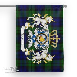 Scotstee Shop Tartan House Flag - Campbell Tartan Flag Clan Badge With Lion Scottish, Tartan Garden Flag, Tartan Flag, Tartan House Flag, Plaid Flag, Christmas Plaid Flag