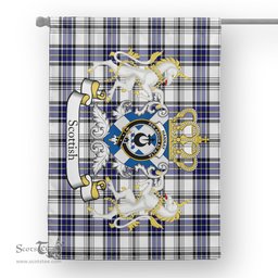 Scotstee Shop Tartan House Flag - Hannay Tartan Flag Clan Badge With Lion Scottish, Tartan Garden Flag, Tartan Flag, Tartan House Flag, Plaid Flag, Christmas Plaid Flag