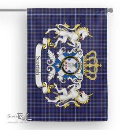 Scotstee Shop Tartan House Flag - Fleming Tartan Flag Clan Badge With Lion Scottish, Tartan Garden Flag, Tartan Flag, Tartan House Flag, Plaid Flag, Christmas Plaid Flag