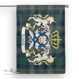 Scotstee Shop Tartan House Flag - Kennedy Tartan Flag Clan Badge With Lion Scottish, Tartan Garden Flag, Tartan Flag, Tartan House Flag, Plaid Flag, Christmas Plaid Flag