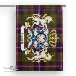 Scotstee Shop Tartan House Flag - Cochrane Tartan Flag Clan Badge With Lion Scottish, Tartan Garden Flag, Tartan Flag, Tartan House Flag, Plaid Flag, Christmas Plaid Flag