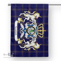 Scotstee Shop Tartan House Flag - Crichton Tartan Flag Clan Badge With Lion Scottish, Tartan Garden Flag, Tartan Flag, Tartan House Flag, Plaid Flag, Christmas Plaid Flag