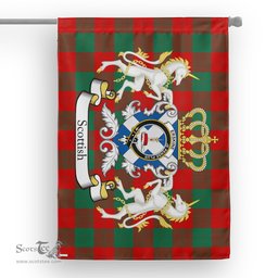 Scotstee Shop Tartan House Flag - Erskine Tartan Flag Clan Badge With Lion Scottish, Tartan Garden Flag, Tartan Flag, Tartan House Flag, Plaid Flag, Christmas Plaid Flag
