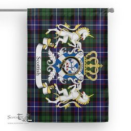 Scotstee Shop Tartan House Flag - Galbraith Tartan Flag Clan Badge With Lion Scottish, Tartan Garden Flag, Tartan Flag, Tartan House Flag, Plaid Flag, Christmas Plaid Flag