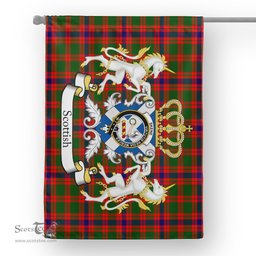 Scotstee Shop Tartan House Flag - Skene Tartan Flag Clan Badge With Lion Scottish, Tartan Garden Flag, Tartan Flag, Tartan House Flag, Plaid Flag, Christmas Plaid Flag