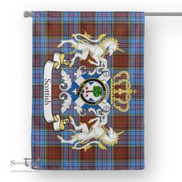 Scotstee Shop Tartan House Flag - Anderson Tartan Flag Clan Badge With Lion Scottish, Tartan Garden Flag, Tartan Flag, Tartan House Flag, Plaid Flag, Christmas Plaid Flag