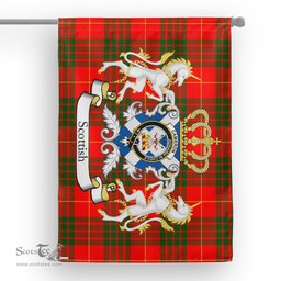 Scotstee Shop Tartan House Flag - Cameron Tartan Flag Clan Badge With Lion Scottish, Tartan Garden Flag, Tartan Flag, Tartan House Flag, Plaid Flag, Christmas Plaid Flag