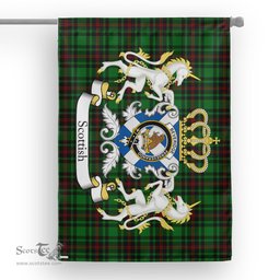 Scotstee Shop Tartan House Flag - Beveridge Tartan Flag Clan Badge With Lion Scottish, Tartan Garden Flag, Tartan Flag, Tartan House Flag, Plaid Flag, Christmas Plaid Flag